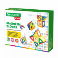 Магнитный конструктор MAGNETIC BLOCKS-26, 26 деталей, BRAUBERG KIDS, 663844 Магнитный конструктор MAGNETIC BLOCKS-26, 26 деталей, BRAUBERG KIDS, 663844