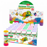 Мыльные пузыри 60 мл, с игрушкой на крышке, BRAUBERG KIDS, 665453 Мыльные пузыри 60 мл, с игрушкой на крышке, BRAUBERG KIDS, 665453