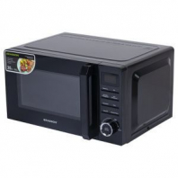 Микроволновая печь BRASSON (БРАССОН) MW2070D-8BL, 20 л, 700 Вт, таймер, 8 АВТО ПРОГРАММ, дисплей, защита от детей, черная, 454979