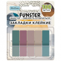 Закладки клейкие Z-сложения FUNSTER (ФАНСТЕР) "Моранди", 45х12 мм, 100 шт. (5 цветов х 20 листов), в диспенсере, 116697 Закладки клейкие Z-сложения FUNSTER (ФАНСТЕР) "Моранди", 45х12 мм, 100 шт. (5 цветов х 20 листов), в диспенсере, 116697
