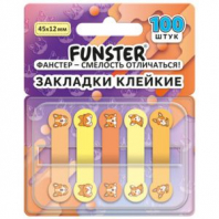 Закладки клейкие Z-сложения FUNSTER (ФАНСТЕР) "Корги", 45х12 мм, 100 шт. (5 цветов х 20 листов), в диспенсере, 116695 Закладки клейкие Z-сложения FUNSTER (ФАНСТЕР) "Корги", 45х12 мм, 100 шт. (5 цветов х 20 листов), в диспенсере, 116695