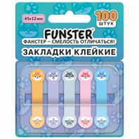 Закладки клейкие Z-сложения FUNSTER (ФАНСТЕР) "Собаки", 45х12 мм, 100 шт. (5 цветов х 20 листов), в диспенсере, 116692 Закладки клейкие Z-сложения FUNSTER (ФАНСТЕР) "Собаки", 45х12 мм, 100 шт. (5 цветов х 20 листов), в диспенсере, 116692