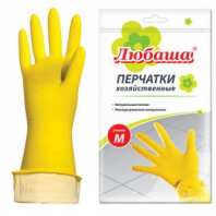 Перчатки МНОГОРАЗОВЫЕ латексные ЛЮБАША "ЭКОНОМ", хлопчатобумажное напыление, размер 7-8, M (средний), желтые, вес 30 г, 603784 Перчатки МНОГОРАЗОВЫЕ латексные ЛЮБАША "ЭКОНОМ", хлопчатобумажное напыление, размер 7-8, M (средний), желтые, вес 30 г, 603784