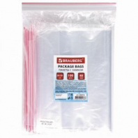 Пакеты с замком ZIP LOCK "зиплок", комплект 100 шт., 200х300 мм, ПВД, толщина 40 микрон, BRAUBERG, 606216 Пакеты с замком ZIP LOCK "зиплок", комплект 100 шт., 200х300 мм, ПВД, толщина 40 микрон, BRAUBERG, 606216