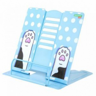 Подставка для книг и учебников большая BRAUBERG KIDS "Lil Paws", регулируемый угол наклона, металлическая, 238053