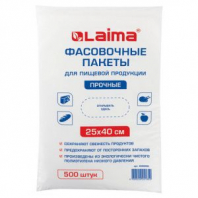 Пакеты фасовочные 25х40 см, КОМПЛЕКТ 500 шт., ПНД, 10 мкм, ПРОЧНЫЕ, евроупаковка, LAIMA, 605956 Пакеты фасовочные 25х40 см, КОМПЛЕКТ 500 шт., ПНД, 10 мкм, ПРОЧНЫЕ, евроупаковка, LAIMA, 605956
