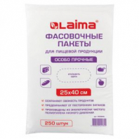 Пакеты фасовочные 25х40 см, КОМПЛЕКТ 250 шт., ПНД, 15 мкм, ОСОБО ПРОЧНЫЕ, евроупаковка, LAIMA, 605955 Пакеты фасовочные 25х40 см, КОМПЛЕКТ 250 шт., ПНД, 15 мкм, ОСОБО ПРОЧНЫЕ, евроупаковка, LAIMA, 605955