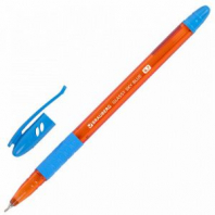 Ручка шариковая масляная с грипом BRAUBERG GLASSY SKY BLUE, СВЕТЛО-СИНЯЯ, узел 0,7 мм, линия письма 0,35 мм, 144107 Ручка шариковая масляная с грипом BRAUBERG GLASSY SKY BLUE, СВЕТЛО-СИНЯЯ, узел 0,7 мм, линия письма 0,35 мм, 144107