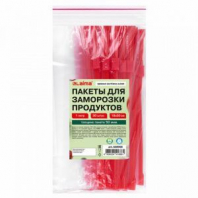 Пакеты для заморозки продуктов, 1 л, КОМПЛЕКТ 30 шт., с замком-застежкой (слайдер), LAIMA, 608908