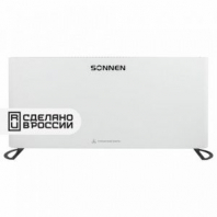 Обогреватель-конвектор SONNEN ONYX-2000.1, 2000 Вт, Х-образный нагревательный элемент, белый, сделано в России, 457630