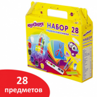 Набор школьных принадлежностей в подарочной коробке ЮНЛАНДИЯ "НАБОР ПЕРВОКЛАССНИКА", 28 предметов, 880119 Набор школьных принадлежностей в подарочной коробке ЮНЛАНДИЯ "НАБОР ПЕРВОКЛАССНИКА", 28 предметов, 880119