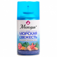 Сменный баллон 250 мл МЕЛОДИЯ "Морская свежесть", для автоматических освежителелей, универсальный, 605226