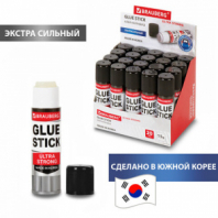 Клей-карандаш BRAUBERG ULTRA STRONG, УСИЛЕННАЯ ФОРМУЛА, 15 г, ЮЖНАЯ КОРЕЯ, 229545 Клей-карандаш BRAUBERG ULTRA STRONG, УСИЛЕННАЯ ФОРМУЛА, 15 г, ЮЖНАЯ КОРЕЯ, 229545