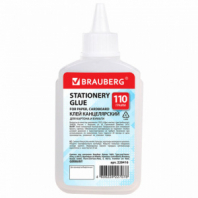 Клей канцелярский силикатный BRAUBERG "Standard" (для бумаги, картона) 110 г, 228416 Клей канцелярский силикатный BRAUBERG "Standard" (для бумаги, картона) 110 г, 228416