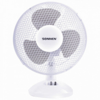 Вентилятор настольный SONNEN FT23-B6, d=23 см, 25 Вт, на подставке, 2 скоростных режима, белый/серый, 451038 Вентилятор настольный SONNEN FT23-B6, d=23 см, 25 Вт, на подставке, 2 скоростных режима, белый/серый, 451038