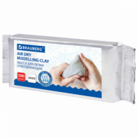 Паста (масса) для лепки BRAUBERG, самозатвердевающая, 500 г, натуральный белый, ВЫСШЕЕ КАЧЕСТВО, 224443 Паста (масса) для лепки BRAUBERG, самозатвердевающая, 500 г, натуральный белый, ВЫСШЕЕ КАЧЕСТВО, 224443