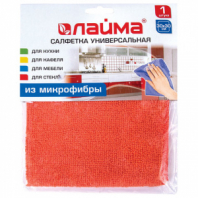 Салфетка из МИКРОФИБРЫ универсальная 30х30 см, оранжевая, 220 г/м2, LAIMA, 601242 Салфетка из МИКРОФИБРЫ универсальная 30х30 см, оранжевая, 220 г/м2, LAIMA, 601242