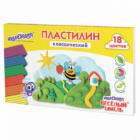 Пластилин классический ЮНЛАНДИЯ "ВЕСЁЛЫЙ ШМЕЛЬ", 18 цветов, 360 грамм, стек, ВЫСШЕЕ КАЧЕСТВО, 106432 Пластилин классический ЮНЛАНДИЯ "ВЕСЁЛЫЙ ШМЕЛЬ", 18 цветов, 360 грамм, стек, ВЫСШЕЕ КАЧЕСТВО, 106432