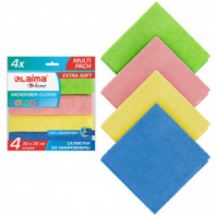 Салфетка из МИКРОФИБРЫ универсальная 30х30 см, КОМПЛЕКТ 4 шт., MULTI PRO COLOUR, 280 г/м2, LAIMA, 607792 Салфетка из МИКРОФИБРЫ универсальная 30х30 см, КОМПЛЕКТ 4 шт., MULTI PRO COLOUR, 280 г/м2, LAIMA, 607792