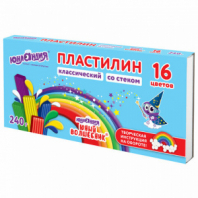 Пластилин классический ЮНЛАНДИЯ "ЮНЫЙ ВОЛШЕБНИК", 16 цветов, 240 грамм, СО СТЕКОМ, ВЫСШЕЕ КАЧЕСТВО, 106430 Пластилин классический ЮНЛАНДИЯ "ЮНЫЙ ВОЛШЕБНИК", 16 цветов, 240 грамм, СО СТЕКОМ, ВЫСШЕЕ КАЧЕСТВО, 106430
