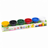 Пластилин-тесто для лепки BRAUBERG KIDS, 6 цветов, 300 г, яркие классические цвета, крышки-штампики, 106718 Пластилин-тесто для лепки BRAUBERG KIDS, 6 цветов, 300 г, яркие классические цвета, крышки-штампики, 106718