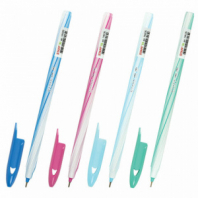 Ручка шариковая STAFF "CANDY PASTEL", синяя, игольчатый узел 0,6 мм, линия 0,3 мм, 144235 Ручка шариковая STAFF "CANDY PASTEL", синяя, игольчатый узел 0,6 мм, линия 0,3 мм, 144235