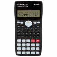 Калькулятор инженерный CROMEX (КРОМЕКС) CX-401BK (155х80 мм), 401 функция, 10+2 разрядов, черный, 273833 Калькулятор инженерный CROMEX (КРОМЕКС) CX-401BK (155х80 мм), 401 функция, 10+2 разрядов, черный, 273833