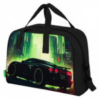 Сумка для занятий BRAUBERG KIDS с ручками, с плечевым ремнем, подкладка, 35x25x15 см, "Зеленый город", 274630