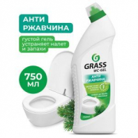 Средство для уборки санитарных помещений 750 мл, GRASS WC-GEL АНТИРЖАВЧИНА, кислотное, гель, 219175 Средство для уборки санитарных помещений 750 мл, GRASS WC-GEL АНТИРЖАВЧИНА, кислотное, гель, 219175