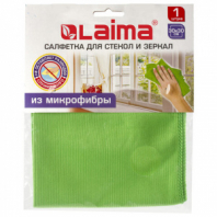 Салфетка из МИКРОФИБРЫ для стекол и зеркал 30х30 см, зеленая, 280 г/м2, LAIMA, 603933 Салфетка из МИКРОФИБРЫ для стекол и зеркал 30х30 см, зеленая, 280 г/м2, LAIMA, 603933