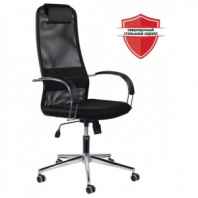 Кресло офисное BRABIX "Pilot EX-610 CH" premium, хром, ткань-сетка, черное, 532417 Кресло офисное BRABIX "Pilot EX-610 CH" premium, хром, ткань-сетка, черное, 532417