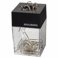 Скрепочница магнитная BRAUBERG с 30 скрепками, прозрачный корпус, 225189 Скрепочница магнитная BRAUBERG с 30 скрепками, прозрачный корпус, 225189