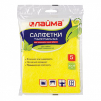 Салфетки ВИСКОЗНЫЕ универсальные MEGA, 30х38 см, КОМПЛЕКТ 5 шт., 90 г/м2, желтые, LAIMA, К4083, 601562 Салфетки ВИСКОЗНЫЕ универсальные MEGA, 30х38 см, КОМПЛЕКТ 5 шт., 90 г/м2, желтые, LAIMA, К4083, 601562