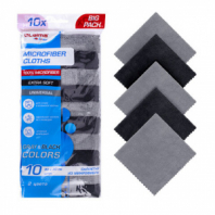 Салфетки из МИКРОФИБРЫ 30х30 см, GRAY & BLACK, big pack, КОМПЛЕКТ 10 штук, 180 г/м2, LAIMA HOME, 700610 Салфетки из МИКРОФИБРЫ 30х30 см, GRAY & BLACK, big pack, КОМПЛЕКТ 10 штук, 180 г/м2, LAIMA HOME, 700610