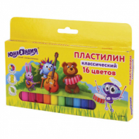Пластилин классический ЮНЛАНДИЯ "ЮНЛАНДИК-МУЗЫКАНТ", 16 цветов, 320 г, ВЫСШЕЕ КАЧЕСТВО, 105030 Пластилин классический ЮНЛАНДИЯ "ЮНЛАНДИК-МУЗЫКАНТ", 16 цветов, 320 г, ВЫСШЕЕ КАЧЕСТВО, 105030