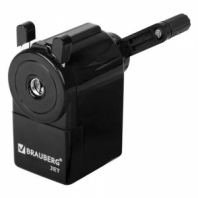 Точилка механическая BRAUBERG "JET", металлический механизм, корпус черный, 229566 Точилка механическая BRAUBERG "JET", металлический механизм, корпус черный, 229566
