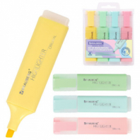 Набор текстовыделителей 4 ЦВЕТА, BRAUBERG "ORIGINAL PASTEL", линия письма 1-5 мм, 151697 Набор текстовыделителей 4 ЦВЕТА, BRAUBERG "ORIGINAL PASTEL", линия письма 1-5 мм, 151697