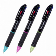 Ручка многоцветная шариковая автоматическая MULTICOLOR 4 ЦВЕТА, узел 0,7 мм, корпус ассорти, BRAUBERG, 143936 Ручка многоцветная шариковая автоматическая MULTICOLOR 4 ЦВЕТА, узел 0,7 мм, корпус ассорти, BRAUBERG, 143936