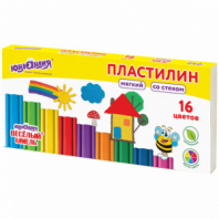 Пластилин мягкий ЮНЛАНДИЯ "ВЕСЕЛЫЙ ШМЕЛЬ", 16 цветов, 240 г, СО СТЕКОМ, 106673 Пластилин мягкий ЮНЛАНДИЯ "ВЕСЕЛЫЙ ШМЕЛЬ", 16 цветов, 240 г, СО СТЕКОМ, 106673