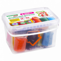 Пластилин-тесто для лепки BRAUBERG KIDS, 12 цветов., 600 г, 6 формочек, 1 скалка, ведерко, 106721 Пластилин-тесто для лепки BRAUBERG KIDS, 12 цветов., 600 г, 6 формочек, 1 скалка, ведерко, 106721