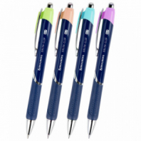 Ручка шариковая автоматическая с грипом BRAUBERG DELTA CLIP, СИНЯЯ, ассорти, узел 0,7 мм, линия письма 0,35 мм,144201 Ручка шариковая автоматическая с грипом BRAUBERG DELTA CLIP, СИНЯЯ, ассорти, узел 0,7 мм, линия письма 0,35 мм,144201