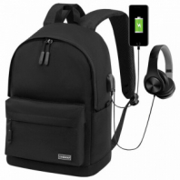 Рюкзак HEIKKI ACTIVE (ХЕЙКИ) универсальный, отделение для ноутбука, USB-порт, черный, 44х31х14 см, 272560 Рюкзак HEIKKI ACTIVE (ХЕЙКИ) универсальный, отделение для ноутбука, USB-порт, черный, 44х31х14 см, 272560