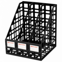 Лоток вертикальный для бумаг BRAUBERG "ULTRA", 240 мм, 3 отделения, сетчатый, сборный, черный, 238249 Лоток вертикальный для бумаг BRAUBERG "ULTRA", 240 мм, 3 отделения, сетчатый, сборный, черный, 238249