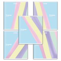 Тетрадь А5 48 л. BRAUBERG скоба, клетка, выборочный лак, "PASTEL", 405189 Тетрадь А5 48 л. BRAUBERG скоба, клетка, выборочный лак, "PASTEL", 405189