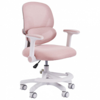 Кресло детское с подставкой для ног BRABIX KIDS "MG-220", сетка/ткань TW, розовое, 533314 Кресло детское с подставкой для ног BRABIX KIDS "MG-220", сетка/ткань TW, розовое, 533314