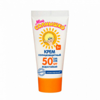 Крем детский солнцезащитный водостойкий гипоаллергенный SPF50, 55 мл, МОЕ СОЛНЫШКО, 1629 Крем детский солнцезащитный водостойкий гипоаллергенный SPF50, 55 мл, МОЕ СОЛНЫШКО, 1629