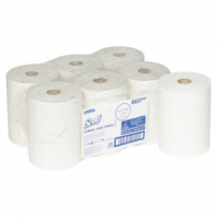 Полотенца бумажные рулонные KIMBERLY-CLARK Scott, КОМПЛЕКТ 6 шт., Slimroll, 190 м, белые, 6697 Полотенца бумажные рулонные KIMBERLY-CLARK Scott, КОМПЛЕКТ 6 шт., Slimroll, 190 м, белые, 6697