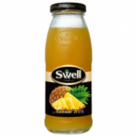 Сок ананасовый SWELL с мякотью в стеклянной бутылке 0,25 л, 4040207350