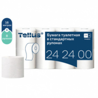 Бумага туалетная Tellus/TORK КОМФОРТ (Система ТР4), спайка 8 рулонов по 16 метров, 3-слойная, 242400 Бумага туалетная Tellus/TORK КОМФОРТ (Система ТР4), спайка 8 рулонов по 16 метров, 3-слойная, 242400