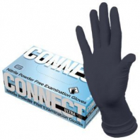 Перчатки нитриловые смотровые CONNECT ULTRA BLACK, 50 пар (100 шт.), размер S (малый), черные, CON-UB-INT-01 Перчатки нитриловые смотровые CONNECT ULTRA BLACK, 50 пар (100 шт.), размер S (малый), черные, CON-UB-INT-01